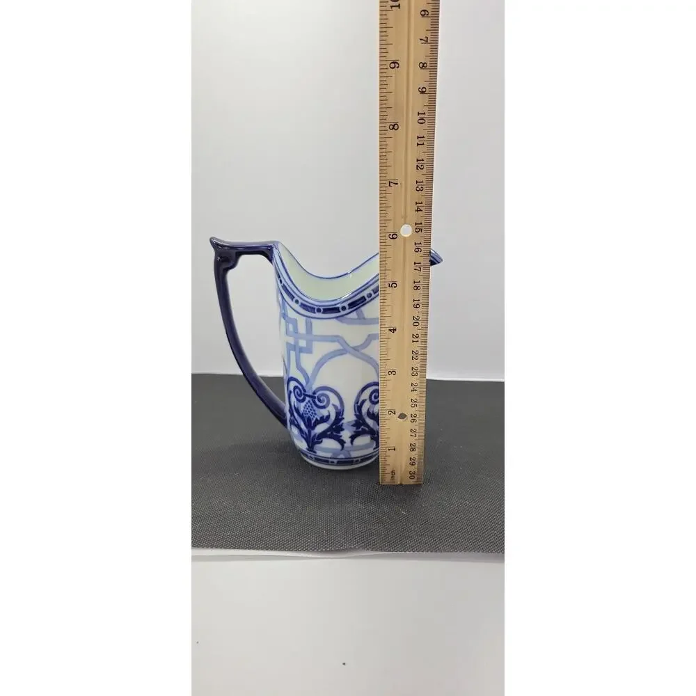 Vintage Bombay Windsor Blue White Porcelain Creamer Pitcher w/ Box